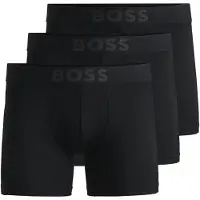 BOSS Lot de trois boxers longs en microfibre