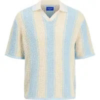 Jack & Jones Pull-over 'JORACAPULCO' beige / bleu clair