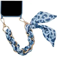 Selencia Luxury Wrist Cord with Scarf - Bleu