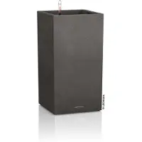 Lechuza Jardinière CANTO Stone 40 High ALL-IN-ONE Noir graphite
