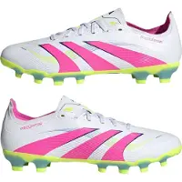 Adidas Bottines de football Homme Predator League Celestial Victory Pack MG Multi Ground Cloud White/Lucid Pink/Lucid Lemon