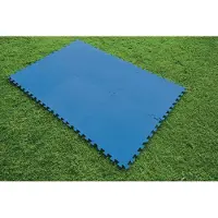 Bestway Flowclear Carreaux de Sol Bleu 50 x 50 x 0,4 cm (9 pièces)
