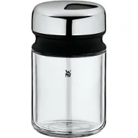 WMF 06.6152.6040 Salière et poivrière Noir, Acier inoxydable et Transparent
