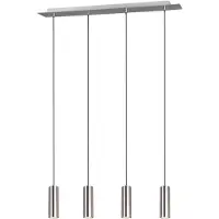 TRIO Lampe à suspension Marley 4 lumières nickel mat