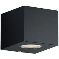 TRIO Applique d'extérieur LED CORDOBA noire 2 W, blanc chaud, 200 lm, plastique, dim. : 9 x 10 x 10 cm, IP44, RL