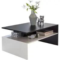 Wohnling MURPHY Table de salon 90 x 43 x 60 cm avec plateau bois