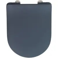 Wenko Abattant WC - Premium Sedilo - gris mat - abaissement automatique