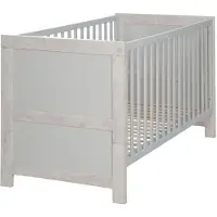 Roba Lit d'enfant combiné 'Mila', réglable, évolutif, 3 barreaux amovibles, 70 x 140 cm, transformable