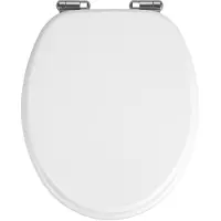 Wenko SIÈGE WC Urbino Abaissement automatique Couvercle WC Lunettes MDF Salle de bains WC visiteurs