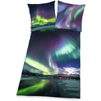 Herding Aurores boréales Parure de lit Ensemble 135 x 200 cm + 80 x 80 cm 4459257050