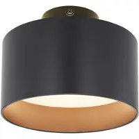 Globo Plafonnier Jenny noir Ø 14cm