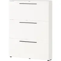 Germania Armoire à chaussures Jonas 100cm avec trois portes - blanc