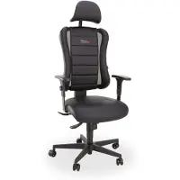 Topstar Siège gamer SITNESS RS - assise 3D - mécanisme synchrone - avec accoudoirs - noir/noir