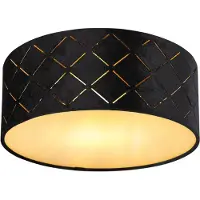 Globo Lampe de plafond Sunna Ø 26cm noir