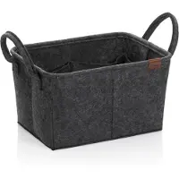 kela Panier Kela Fay avec 8 Poches Intérieures Gris Foncé (35 x 25 x 20 cm)