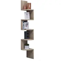 VCM Bois Étagère CD DVD Rangement Déco Étagère murale Étagère d'angle Mintis Bois Étagère CD DVD Rangement Déco Étagère murale Étagère d'angle Mintis