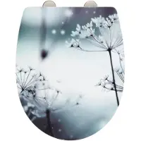 Wenko SIÈGE WC POLAR Abaissement automatique Couvercle WC Lunettes fleurs hiver