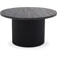 Ebuy24 Boavista table basse Ø80cm marron foncé.