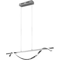 TRIO Lampe suspendue Isabel Chromé de 100 cm de long