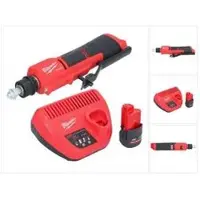 Milwaukee M12 FTB-251 Outil de creusage de pneus sans fil 12 V 7/16" Hex Brushless + 1x batterie 2,5 Ah + (Meuleuse droite)