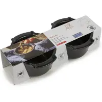 Hamelin Duo Plats à Four Peugeot Appolia Satin Black 11 x 11 cm