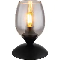 Globo Kuwaita E14 Lampe de table Noir mat, métal 18cm 24007S