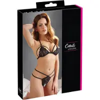 Cottelli - Ensemble lingerie ouvert - dentelle noire