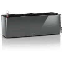 Lechuza Cube Glossy Triple - 40x14x14 Cm - Kit Complet, Anthracite Ultra Brillant