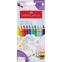 Faber-Castell Crayons de couleur - Jumbo Grip - Aquarelle - 8+2 - - UneTaille - Set de Coloriage