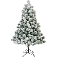 Kaemingk Arbre de Noël Impérial pin enneigé h150 cm vert/blanc - Everlands