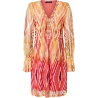 Ana alcazar Robe 'Zibola' jaune / pêche / rouge / noir