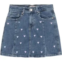 ONLY GIRLS Jupe 'KOGHOXTON' bleu denim / blanc