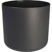 Elho Pot de Fleurs Circulaire Moderne Noir Anthracite - 34 cm Elho