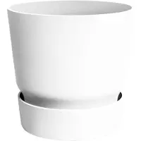 Elho Pot de Plante Elho Greenville Circulaire Blanc en Plastique (Ø 29,5 x 27,8 cm)