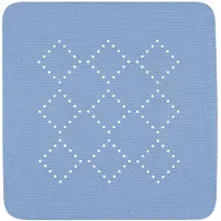 Spirella Tapis Fond de douche PVC ALASKA 55x55cm Bleu Bermuda