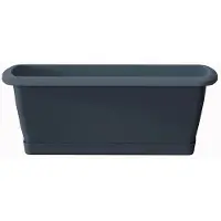 Praxis Jardinière Avec Support - Prosperplast - Respana Set - 59x18x14 Cm - Anthracite - Plastique