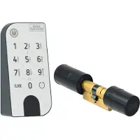 Burg wachter Jeu de clés électroniques 5001 Cylindre et touche de code anthracite+blanc
