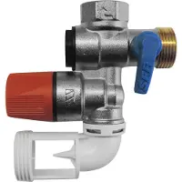 Van Marcke Groupe de sécurité coudé - siège Inox - filetage 20x27 - SFR