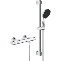 GROHE Precision Trend Mitigeur thermostatique pour douche, avec ensembles de douche 600mm, chrome, 34237003