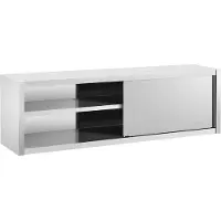 Expondo Armoire murale en inox - 200 x 45 cm - - 30 kg