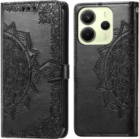 IMoshion Etui de télephone Mandala pour Xiaomi Redmi Note 14 (4G) - Noir