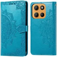 IMoshion Etui de télephone Mandala Motorola Moto G15 / G15 Power - Turquoise