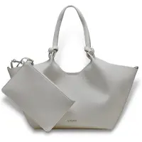 DKNY pour femme. R42BAE49 Sac fourre-tout en cuir Paula gris (OSFA), Casuel, Polyuréthane