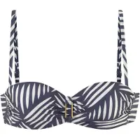 LASCANA Hauts de bikini marine / blanc