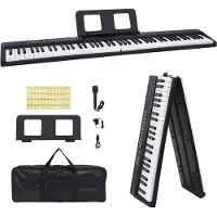 Super Merchant Clavier de piano électrique 88 touches avec pupitre pliable