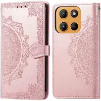 IMoshion Etui de télephone Mandala Motorola Moto G15 / G15 Power - Rose Doré
