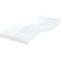 vidaXL Matelas mousse blanc 90x220 cm 7 zones dureté 20 ILD