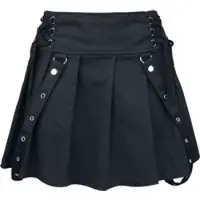 Poizen Industries Jupe courte Gothic de - Jupe Rebellious - S - XXL - pour Femme - noir - Taille M