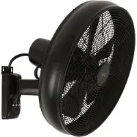 Lucci air Ventilateur mural noir Breeze Wall Fan Ø 46 cm