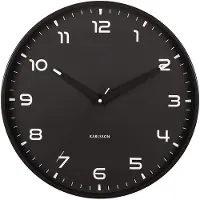 Karlsson - Horloge murale Orgullo - Noir mat - Ø40cm